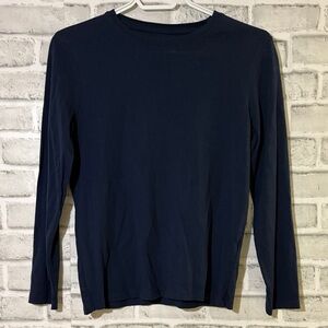 4/$20 H&M  Long-Sleeve Crewneck Shirt in Navy Blue, size 10-12 boys